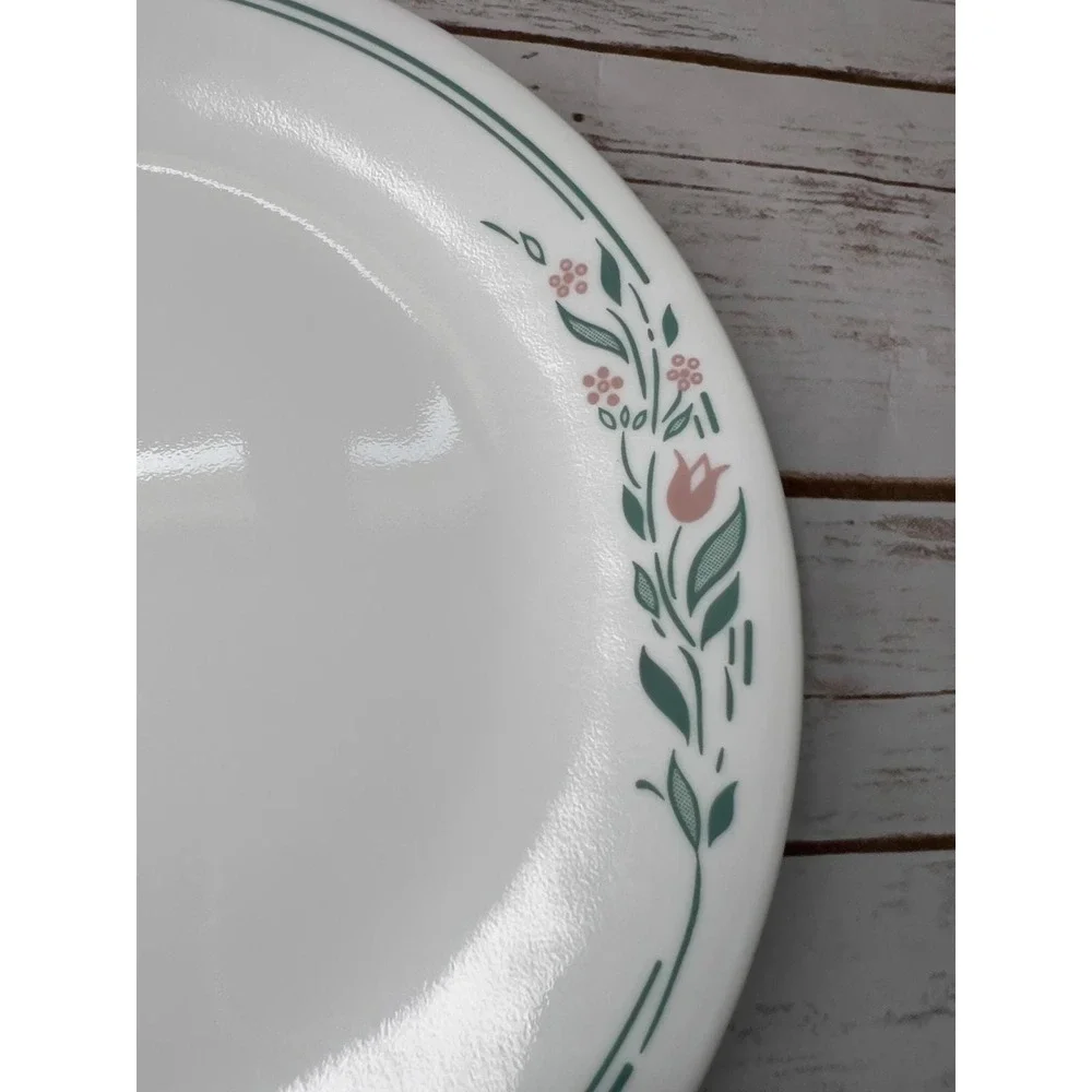 Corelle Preowned Dinner Plate White Rosemarie‎ Floral Pink Green 10.25